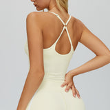 Cross-Back Padded Tank Top