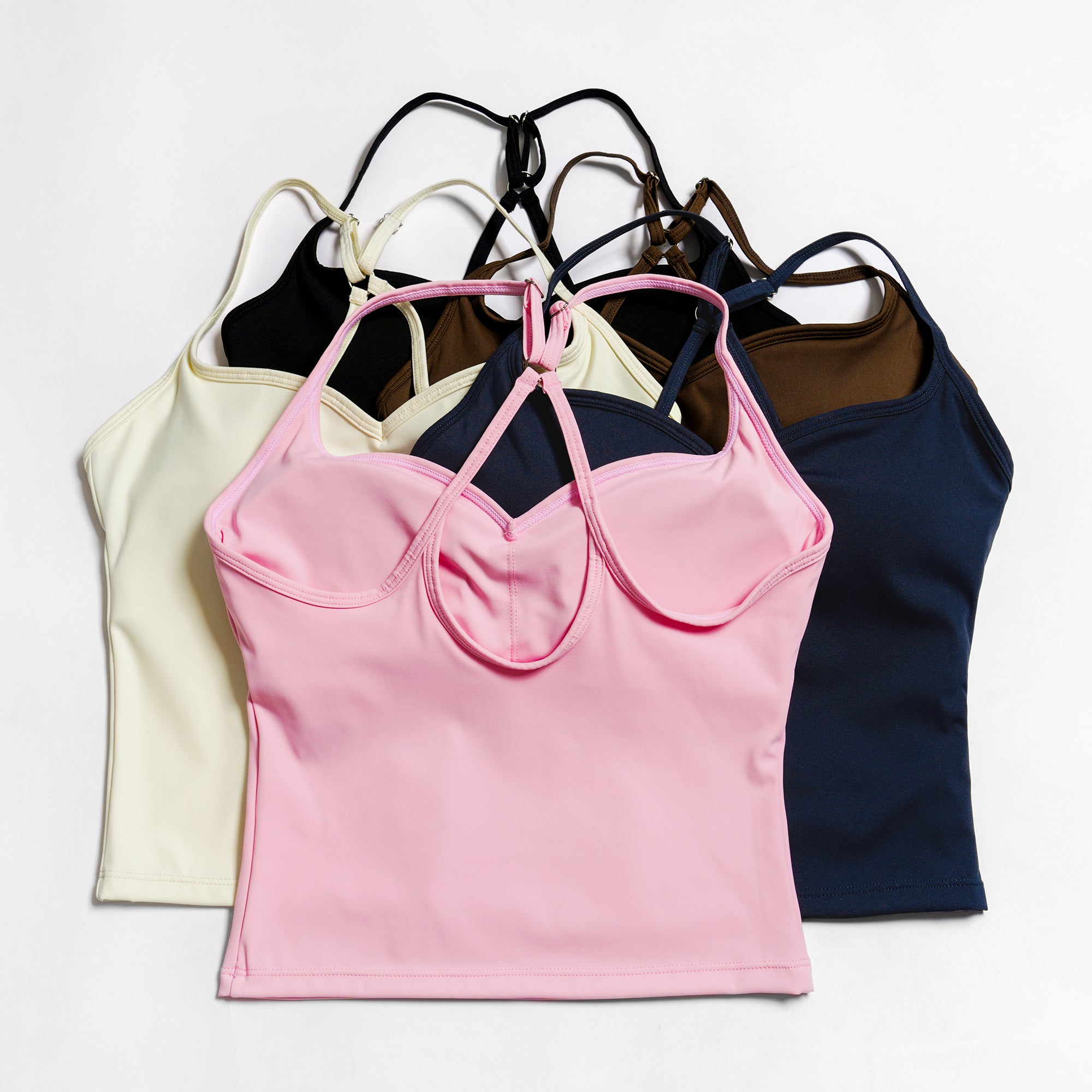 Cross-Back Padded Tank Top