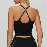 Cross-Back Padded Tank Top