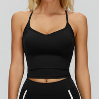 Cross-Back Padded Tank Top