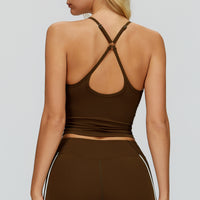Cross-Back Padded Tank Top