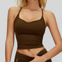 Cross-Back Padded Tank Top