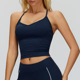 Cross-Back Padded Tank Top