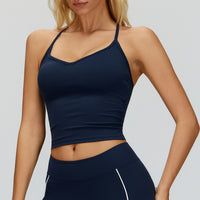 Cross-Back Padded Tank Top