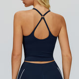 Cross-Back Padded Tank Top