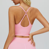 Cross-Back Padded Tank Top