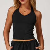 V-Neck Halter Back Sports Tank