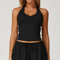 V-Neck Halter Back Sports Tank