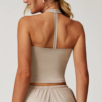 V-Neck Halter Back Sports Tank