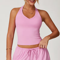 V-Neck Halter Back Sports Tank