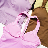 V-Neck Halter Back Sports Tank