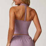 V-Neck Halter Back Sports Tank