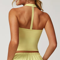 V-Neck Halter Back Sports Tank
