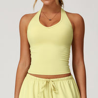V-Neck Halter Back Sports Tank