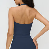 V-Neck Halter Sports Tank Top