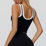 Contrast Two-in-One Tank Bra