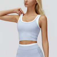Contrast Two-in-One Tank Bra