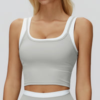 Contrast Two-in-One Tank Bra