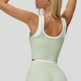 Contrast Two-in-One Tank Bra