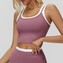 Contrast Two-in-One Tank Bra