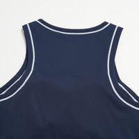 Contrast Stitch Cropped Sports Tank