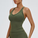 U-Neck Open-Back Sports Tank