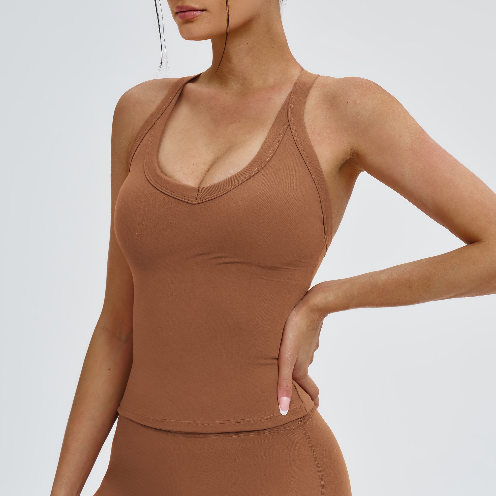 U-Neck Open-Back Sports Tank