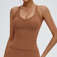 U-Neck Open-Back Sports Tank