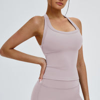 U-Neck Open-Back Sports Tank