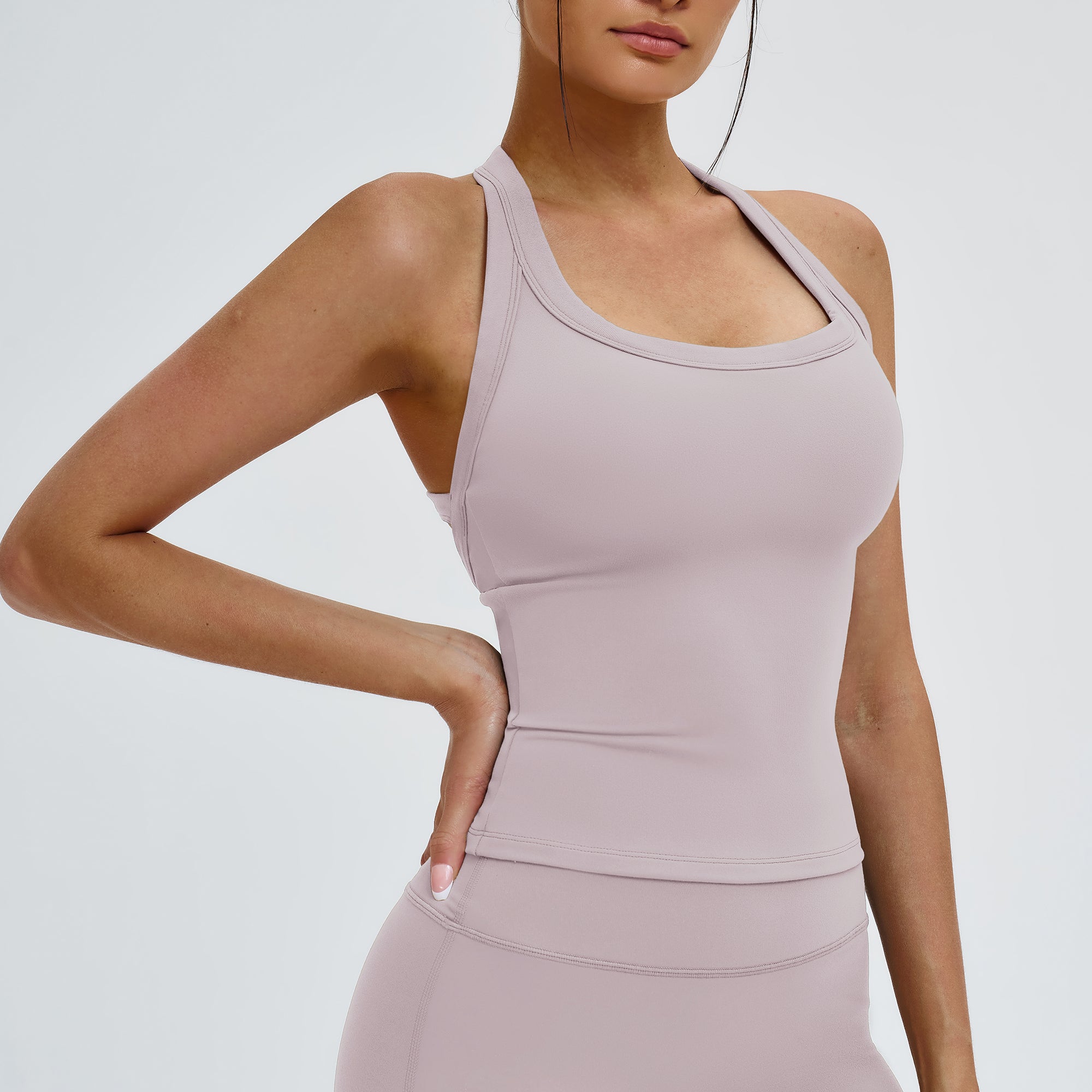U-Neck Open-Back Sports Tank