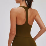 T-Back Cropped Sports Tank