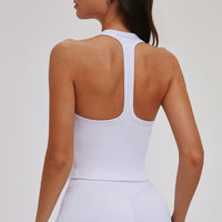 T-Back Cropped Sports Tank