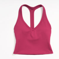 T-Back Cropped Sports Tank