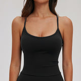 Strappy Open-Back Sports Tank