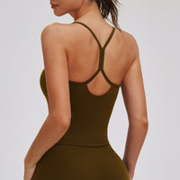 Strappy Open-Back Sports Tank