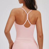 Strappy Open-Back Sports Tank
