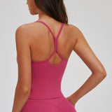 Strappy Open-Back Sports Tank