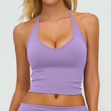 V-Neck Halter Sports Tank Top