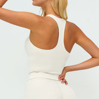 Contrast-Stitch Racerback Sports Tank