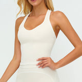 Contrast-Stitch Racerback Sports Tank