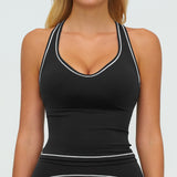 Contrast-Stitch Racerback Sports Tank