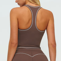 Contrast-Stitch Racerback Sports Tank