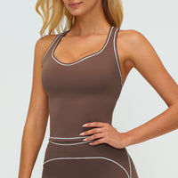 Contrast-Stitch Racerback Sports Tank