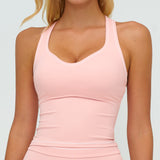Contrast-Stitch Racerback Sports Tank