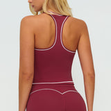 Contrast-Stitch Racerback Sports Tank