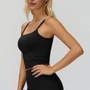 Strappy Built-In Bra Sports Tank