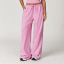 Elastic Waist Drawstring Wide-Leg Pants