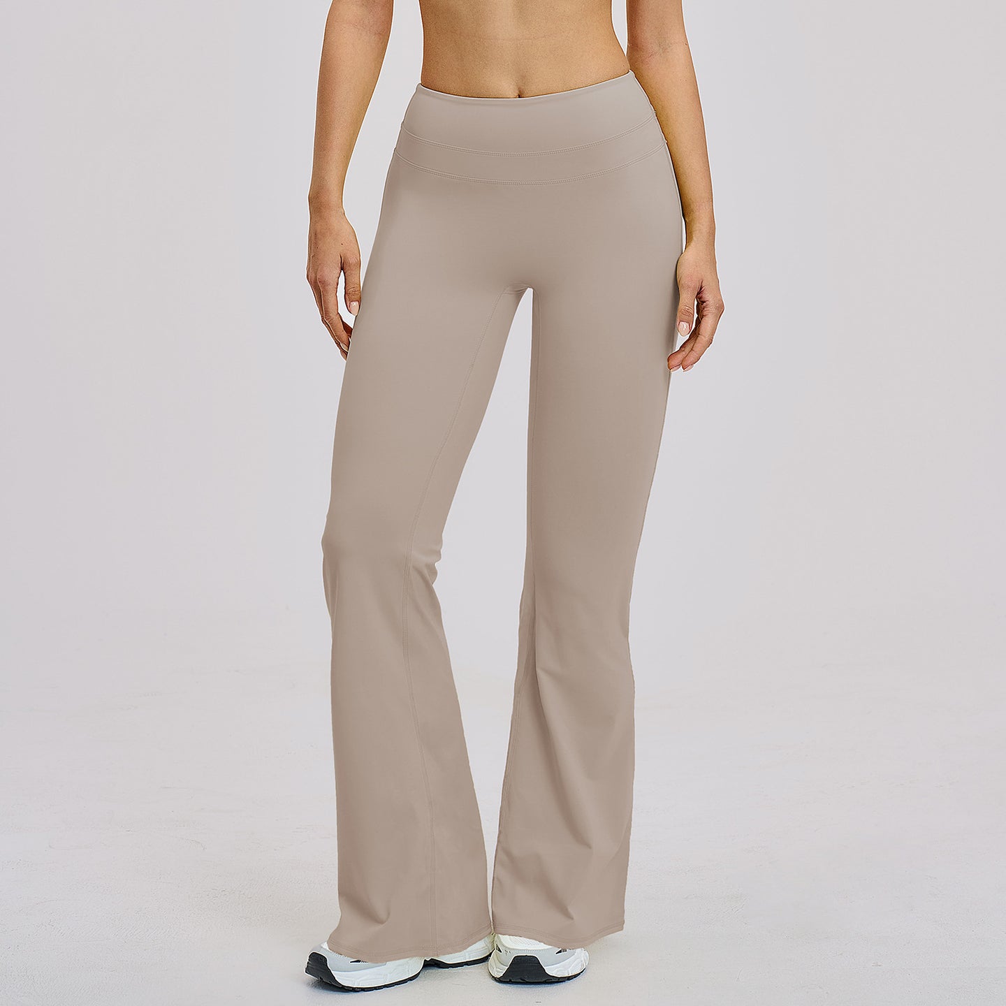 Peach-Lift High-Waist Flared Leggings