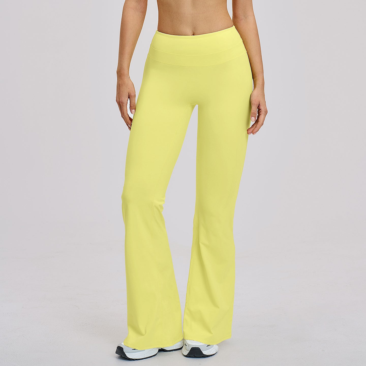 Peach-Lift High-Waist Flared Leggings