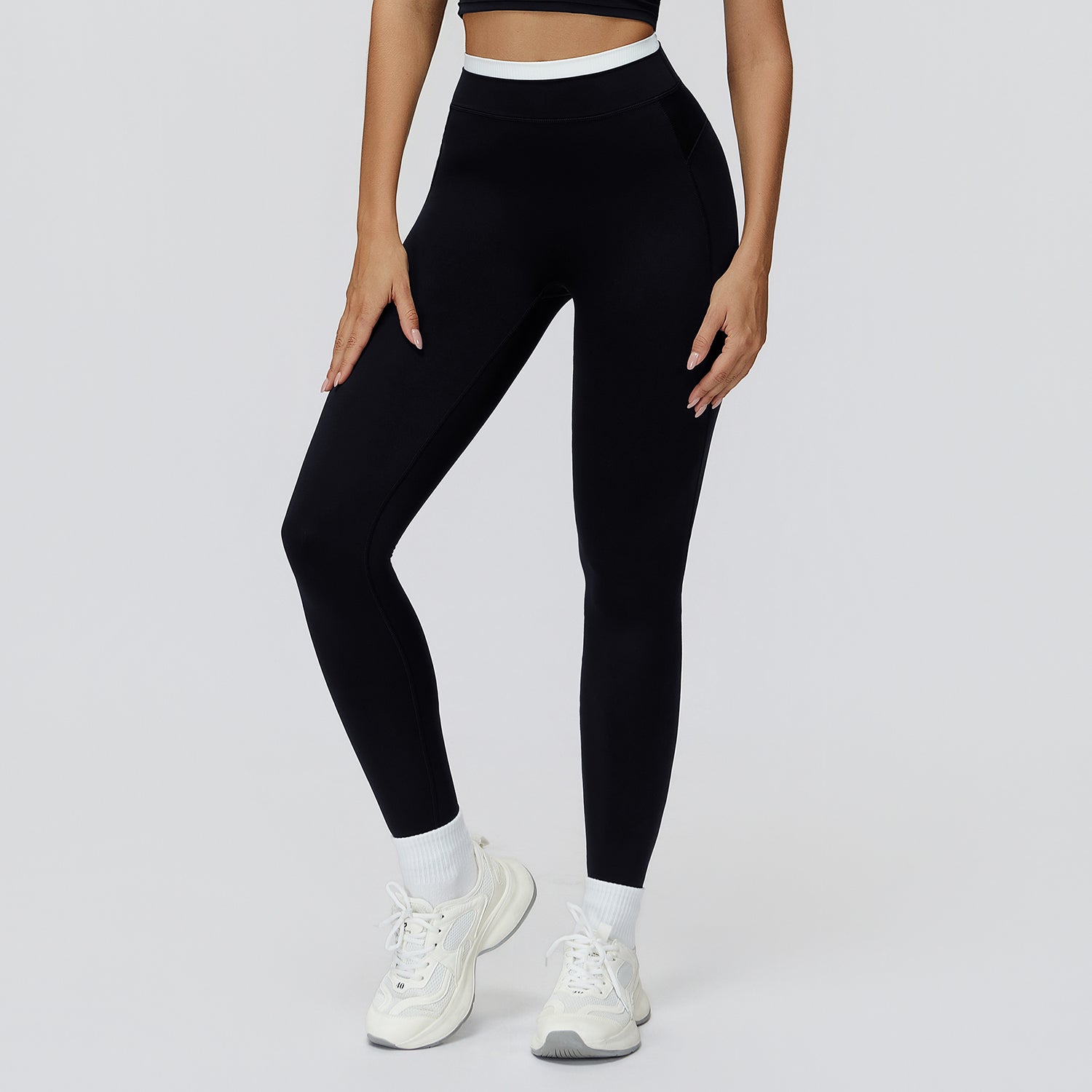 High-Waisted Contrast Sculpt Leggings